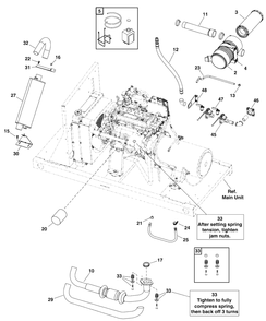 Engine Group Diagram and Parts List for 076198-00  Briggs and Stratton Generator